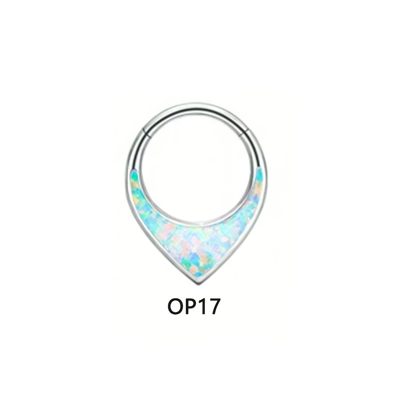 Tear-Shaped 316L Stainless Steel Nose Ring